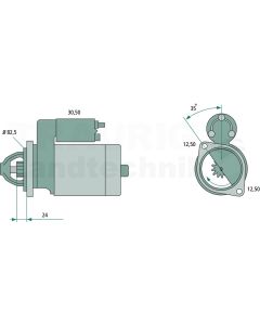 Starter 12 V / 1,9 kW