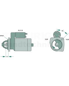 Starter 24 V / 4,0 kW