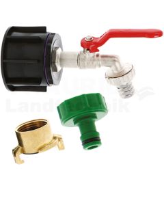 Adapterset Messingkugelhahn IBC