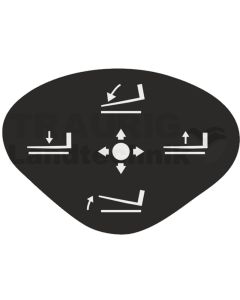 Schild heben/senken/neigen