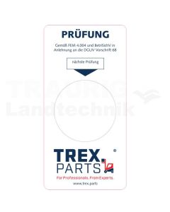 UVV Grundaufkleber mit TREX-Logo