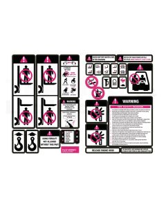 Sicherheitsaufkleber-Set Gabelstapler EN