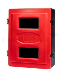 Feuerlöscherk. rot/schwarz 585x720x270