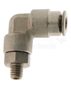 Drehgelenk mit Steckanschluss, Messing