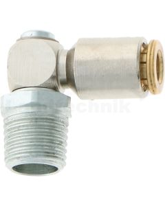 Drehgelenk mit Steckanschluss, Messing