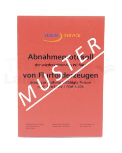 Prüfprotokoll Gabelstapler UVV