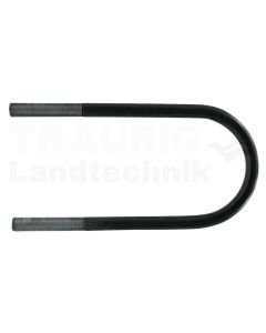 Federbride schwarz Form 2, 320 x 136mm