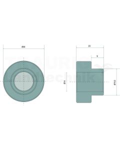 Buchse Ø14 x 30 x 20