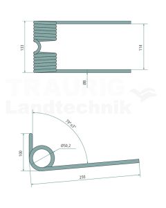 Striegelzinken VPE5 