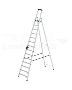 Stufen-Stehleiter einseitig  14 Stufen