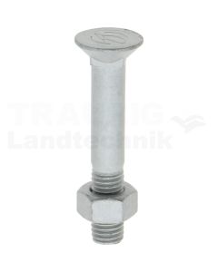 Senkschraube mit Mutter M12x1,25x75x30-M