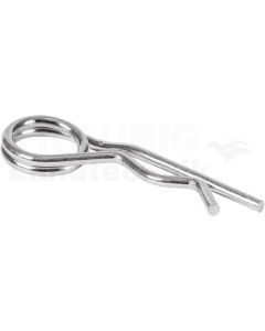 Federstecker, doppelt, Ø: 4mm, L: 85mm