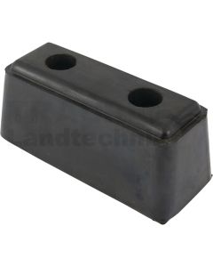 Rammpuffer 195X80X80mm, Lochabstand 90mm
