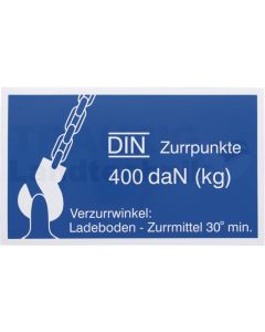 Aufkleber für Zurrpunkte 400 daN