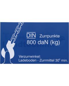 Aufkleber für Zurrpunkt