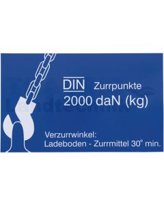 Aufkleber für Zurrpunkt