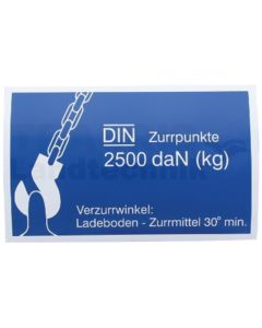 Aufkleber für Zurrpunkt