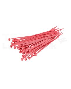 VPE100 Kabelbinder 205x3,6mm rot