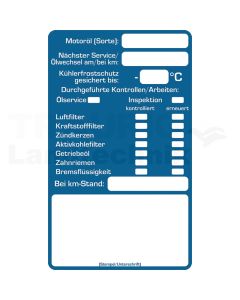 VPE100 Service Aufkleber