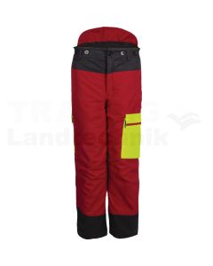Schnittschutz Bundhose Forest Jack Red