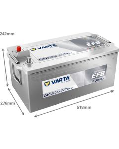 Batterie Promotive EFB 12 V / 240 Ah