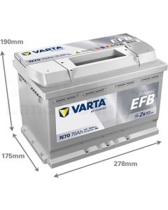 Batterie Blue Dynamic EFB 12 V / 70 Ah