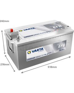 Starterbatterie 12 V  240 Ah