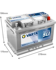 Starterbatterie 12 V / 66 Ah