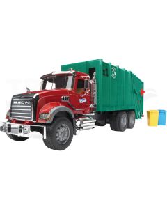 Müll-LKW (rubinrot-grün)