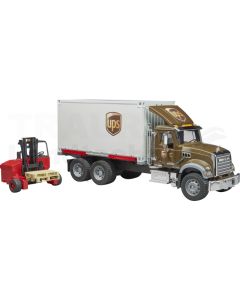 UPS Logistik-LKW mit Mitnahmestapler