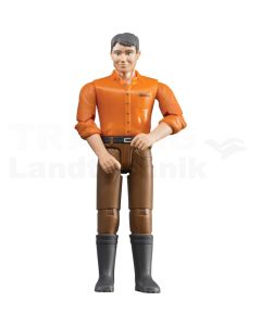 Mann mit brauner Hose