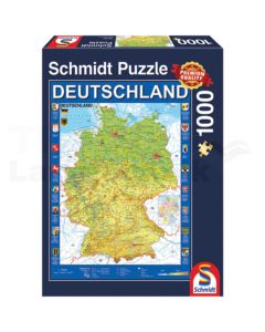 Puzzle, Deutschlandkarte, 1000 Teile