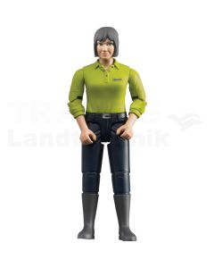 Frau mit dunkelblauer Hose