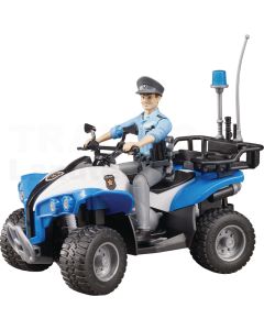 Polizei-Quad mit Polizist und Ausstattun