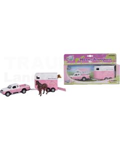 Pickup mit Pferdeanhänger