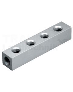 6 fache P-Leiste  für 1/8" Ventil