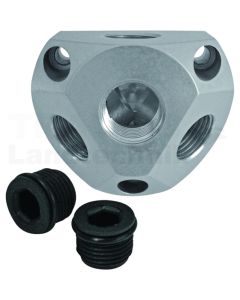 Luftverteilerdose 1/2" Alu