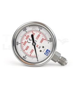 Manometer 100 mm; 1000 bar; NPT 1/2"