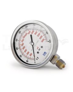 Manometer 100 mm; 1000 bar; G 1/2"