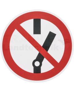 Warnschild Hybrid