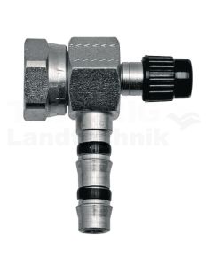 Fitting 90° kurz IG 1”-14-UNS 10 mit LPV