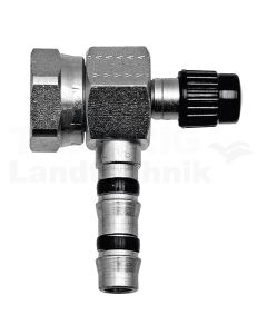 Fitting 90° kurz IG 1”-14-UNS 12 mit LPV