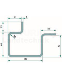 Eckrungenprofil 6.000mm