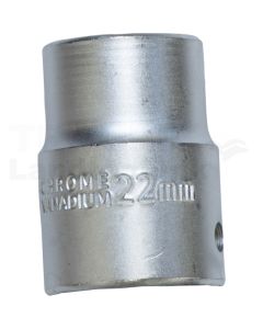 3/4" Sechskant-Stecknuss, kurz, 22 mm