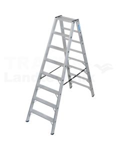 Doppelleiter 2x8 Stufen 225kg