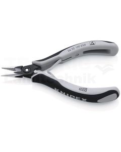 KNIPEX Praez.-Elektronikzange,flachrund