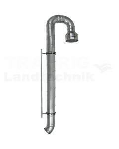 Absaughaube pf. vertikal Auspuffrohr