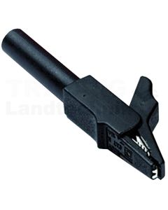 Kleine Krokodilklemme (schwarz)
