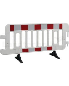 Absperrgitter 2 x 1 m rot-weiß