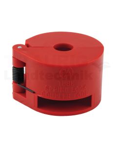 Trommel-Entriegler mit Feder, rot, 3/8"